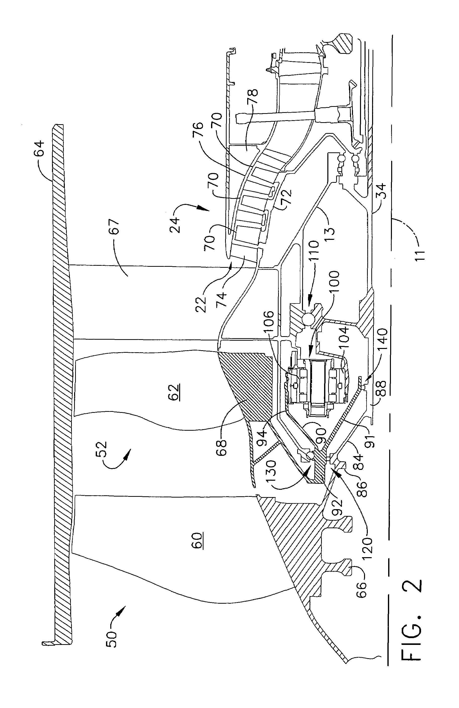 Gas turbine engine assembly and methods of assembling same