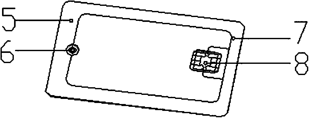 Novel non-contact type smart IC card and implementation method thereof