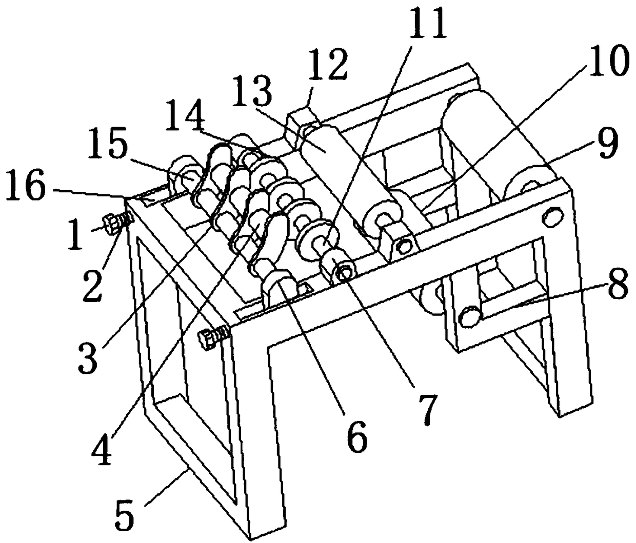 Winding drum adjusting device of lithium battery slitting machine