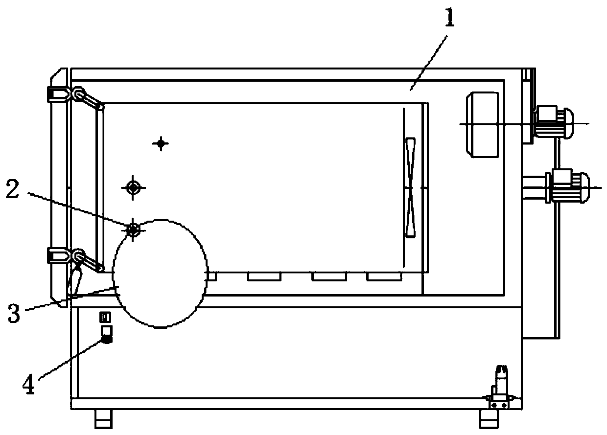 Evaporative emission test device and method for automobile parts