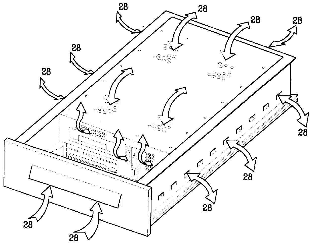 Component housing for integration with furniture