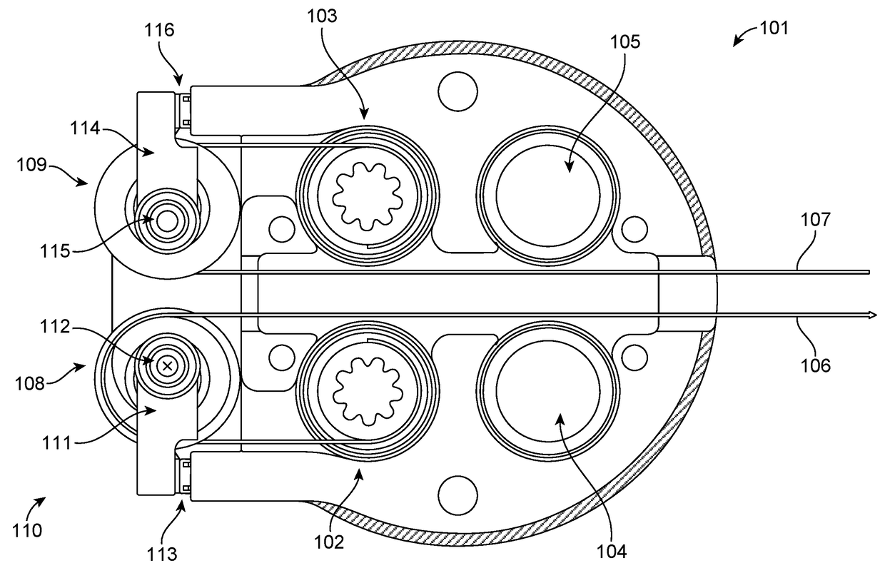 Instrument-mounted tension sensing mechanism for robotically-driven medical instruments