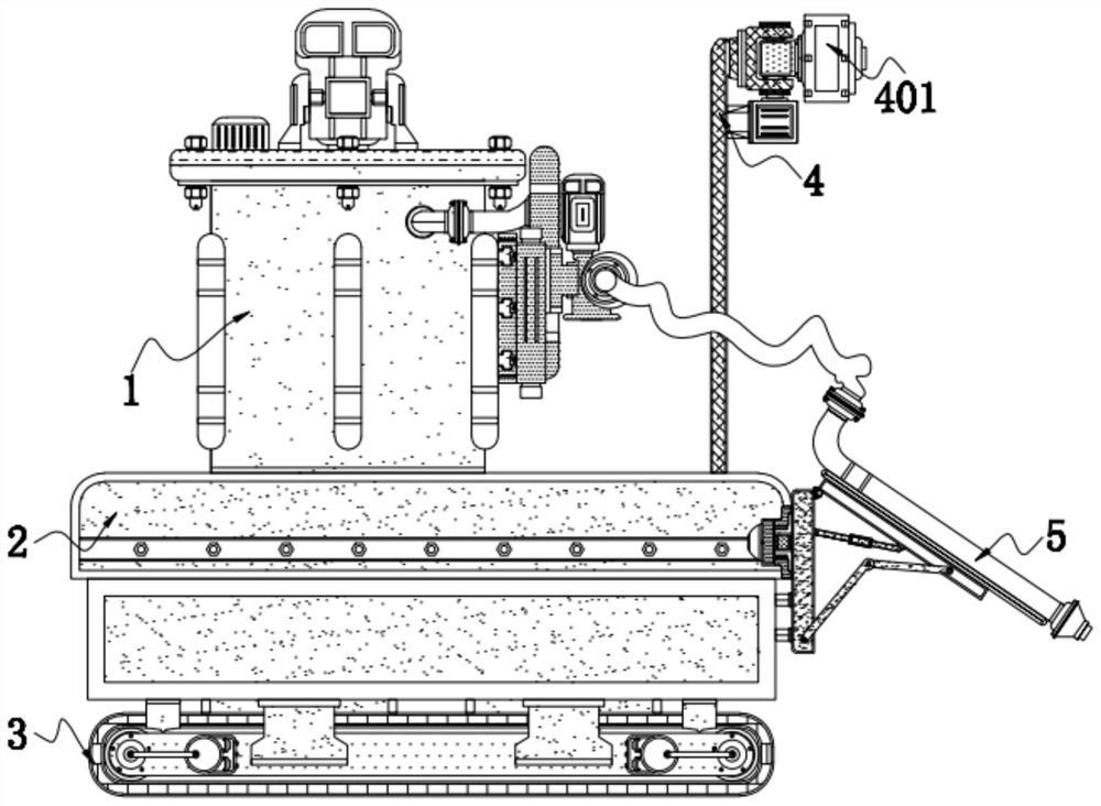 Self-propelled Shatian pomelo fertilizing device capable of uniformly distributing fertilizer