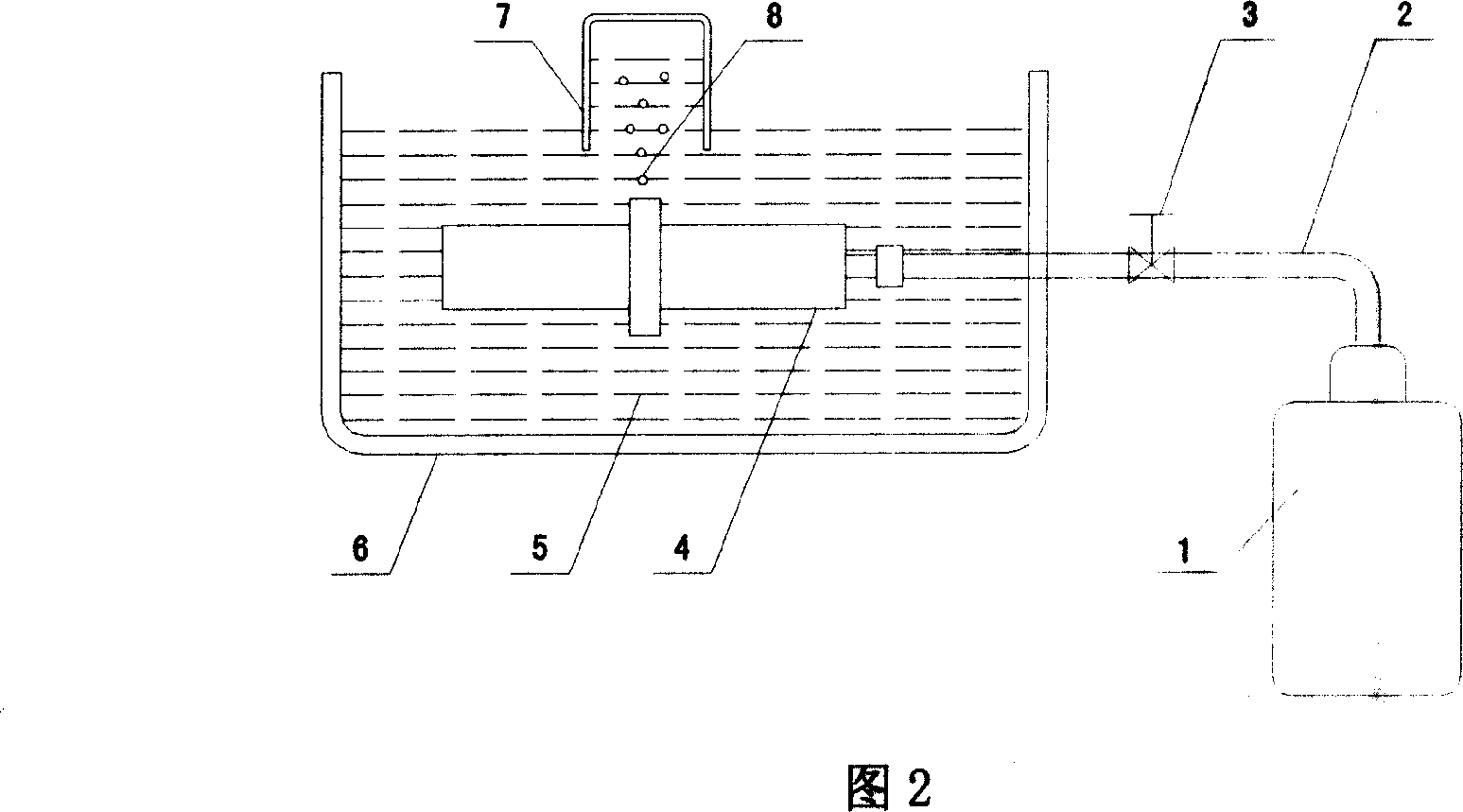 Airtight type tested pieces air-leakage detecting device