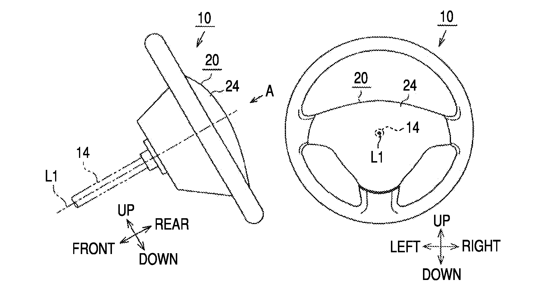 Damping system for steering wheel