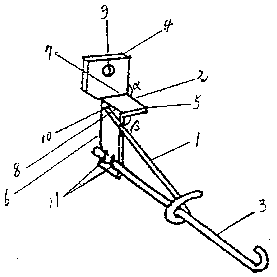 Fixture for heat insulating layer of outer wall