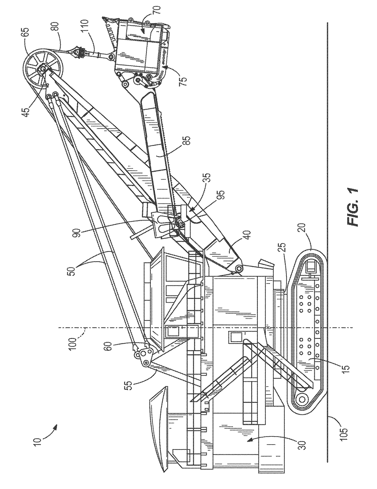 Dipper door trip assembly