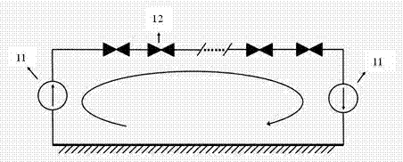 Realizing method for single-ended power supply of submarine cable transmission system with repeater through monopolar cable