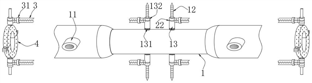 High-voltage line butt joint device for electric power engineering construction and use method