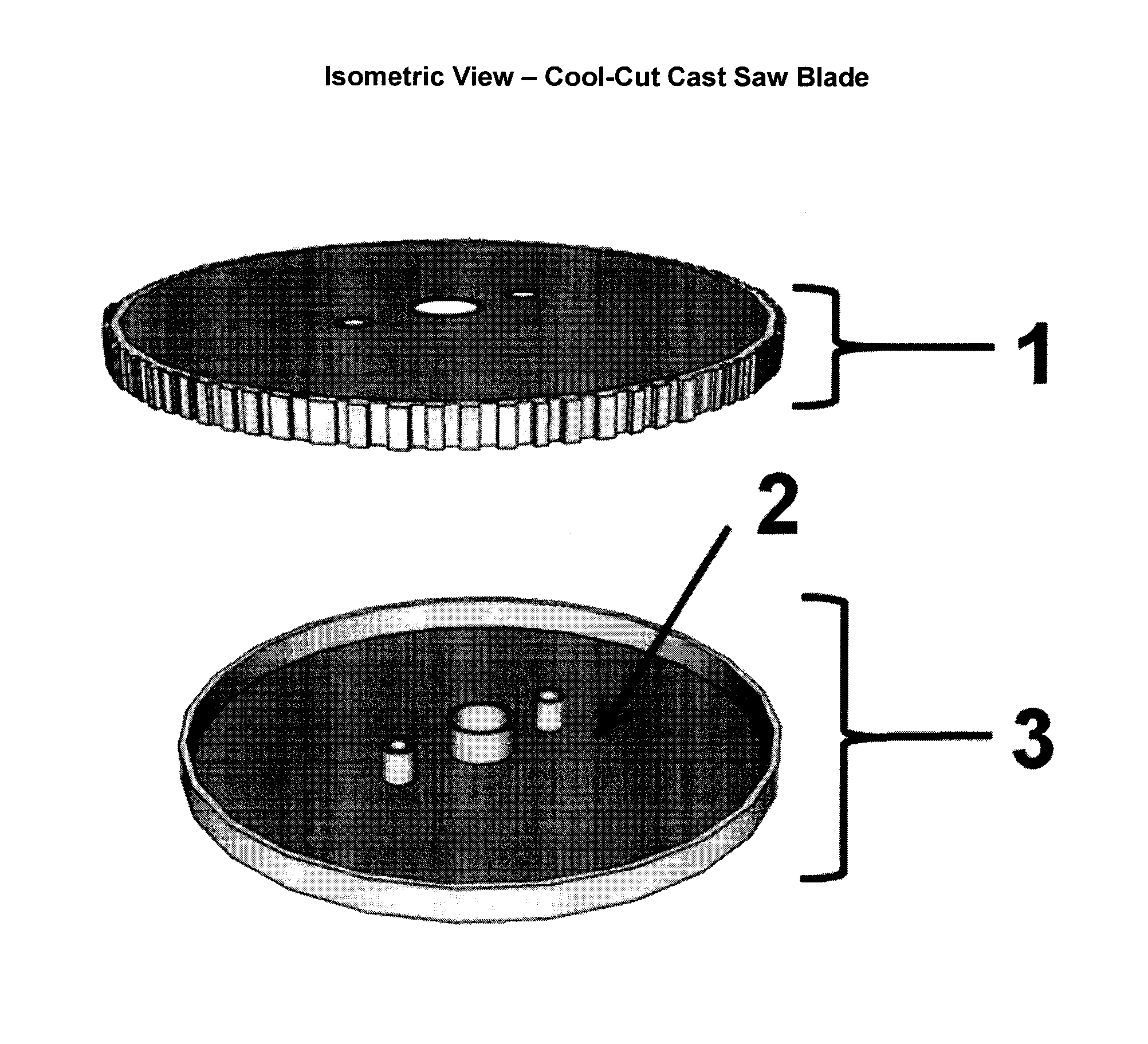 Cool cut cast saw blade