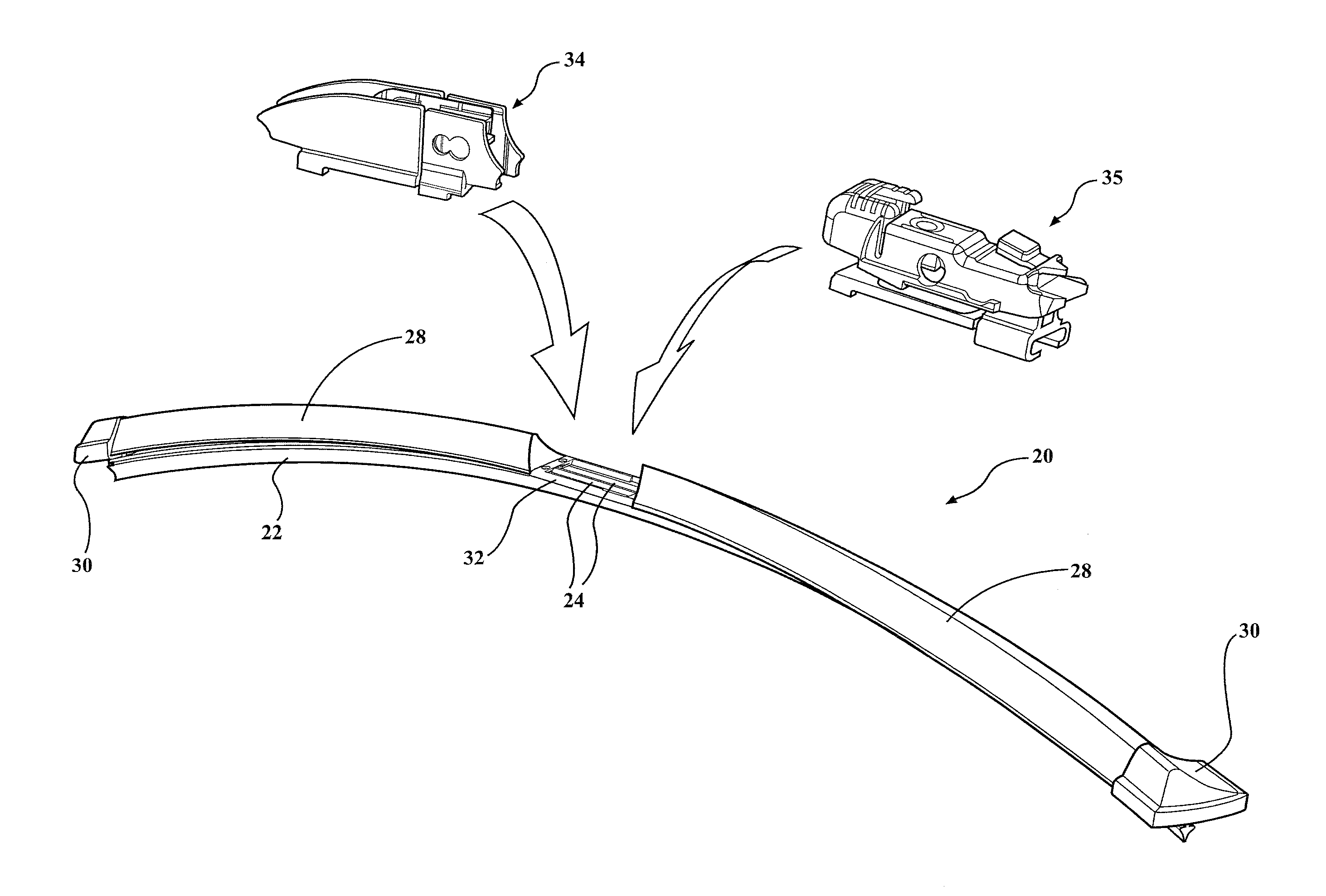 Windscreen wiper device