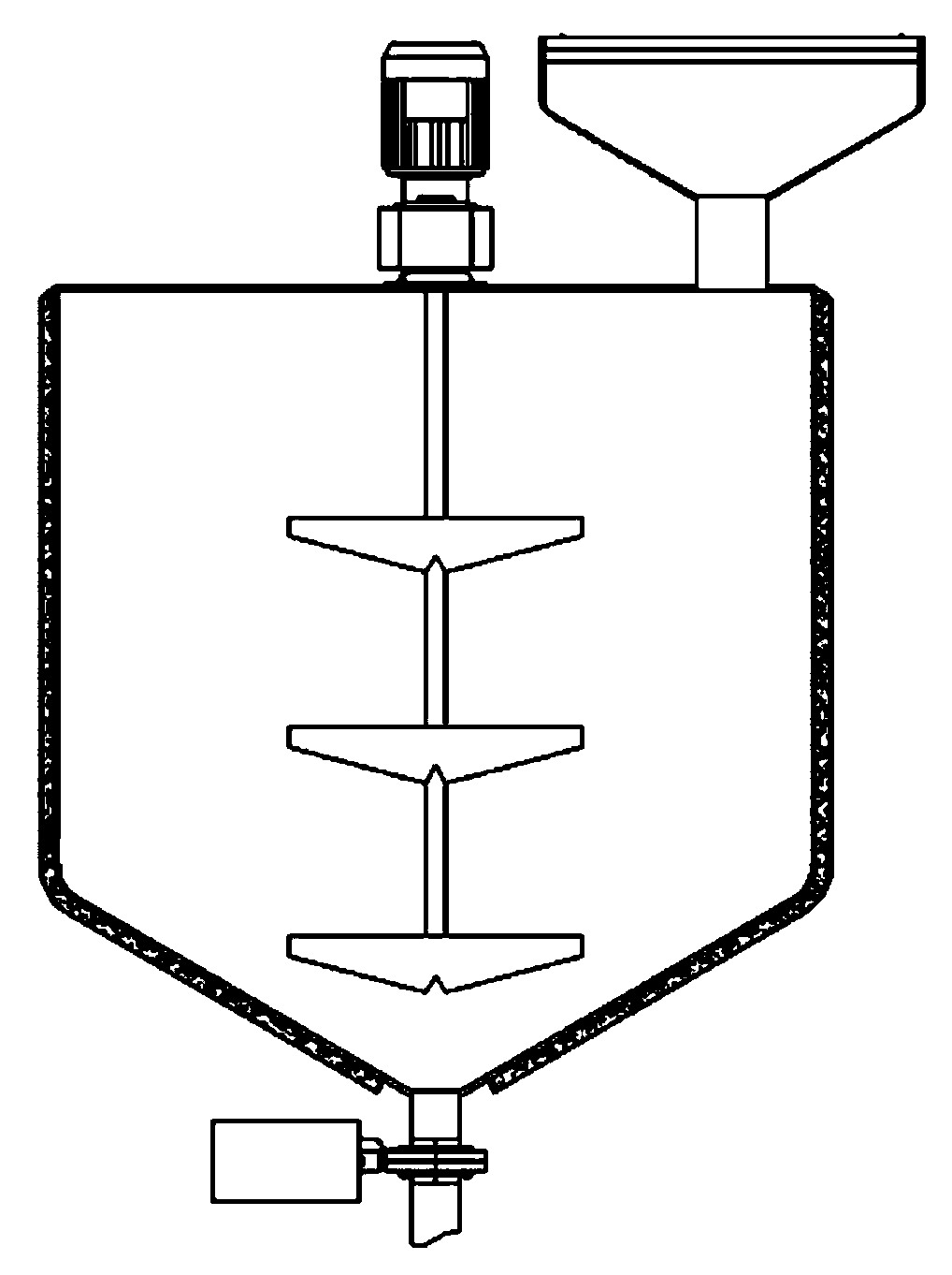 Grease melting stirring system and oil grease melting processing method