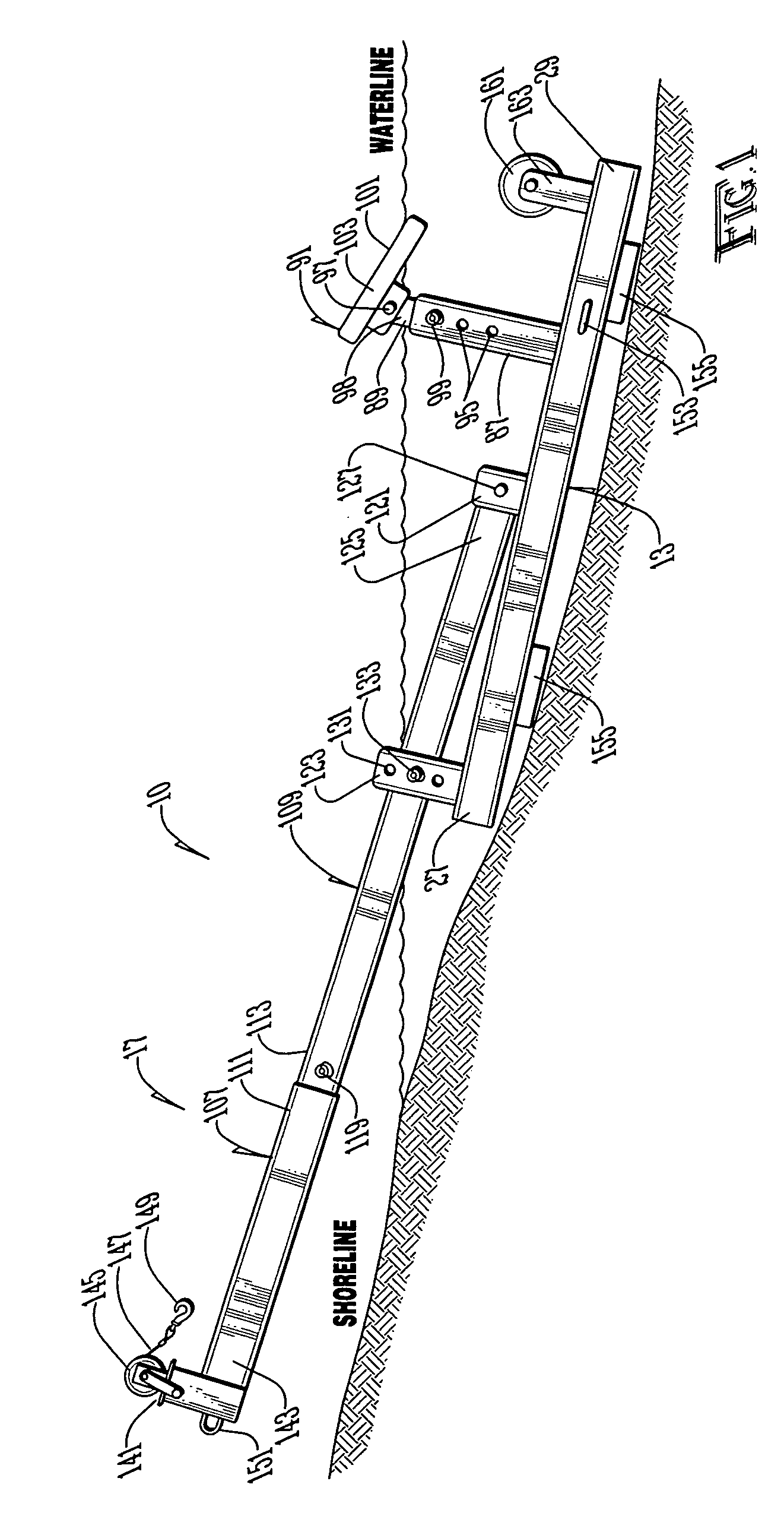 Portable mooring device for small watercraft