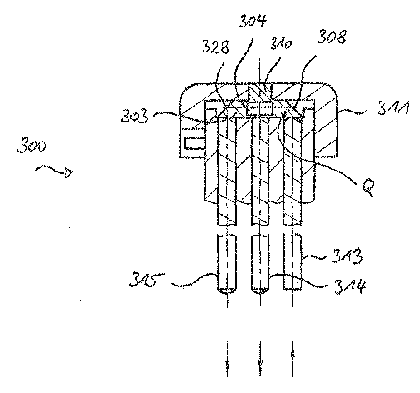 Apparatus for analysing a small amount of liquid