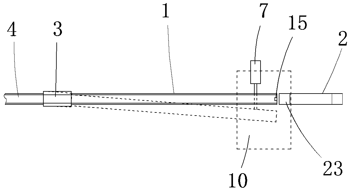 Gear appearance detection channel and working method thereof