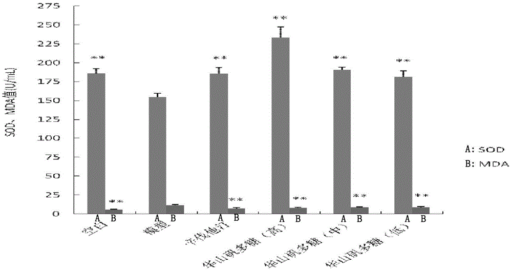 Medicinal application and composition of Symplocos chinensis polysaccharides