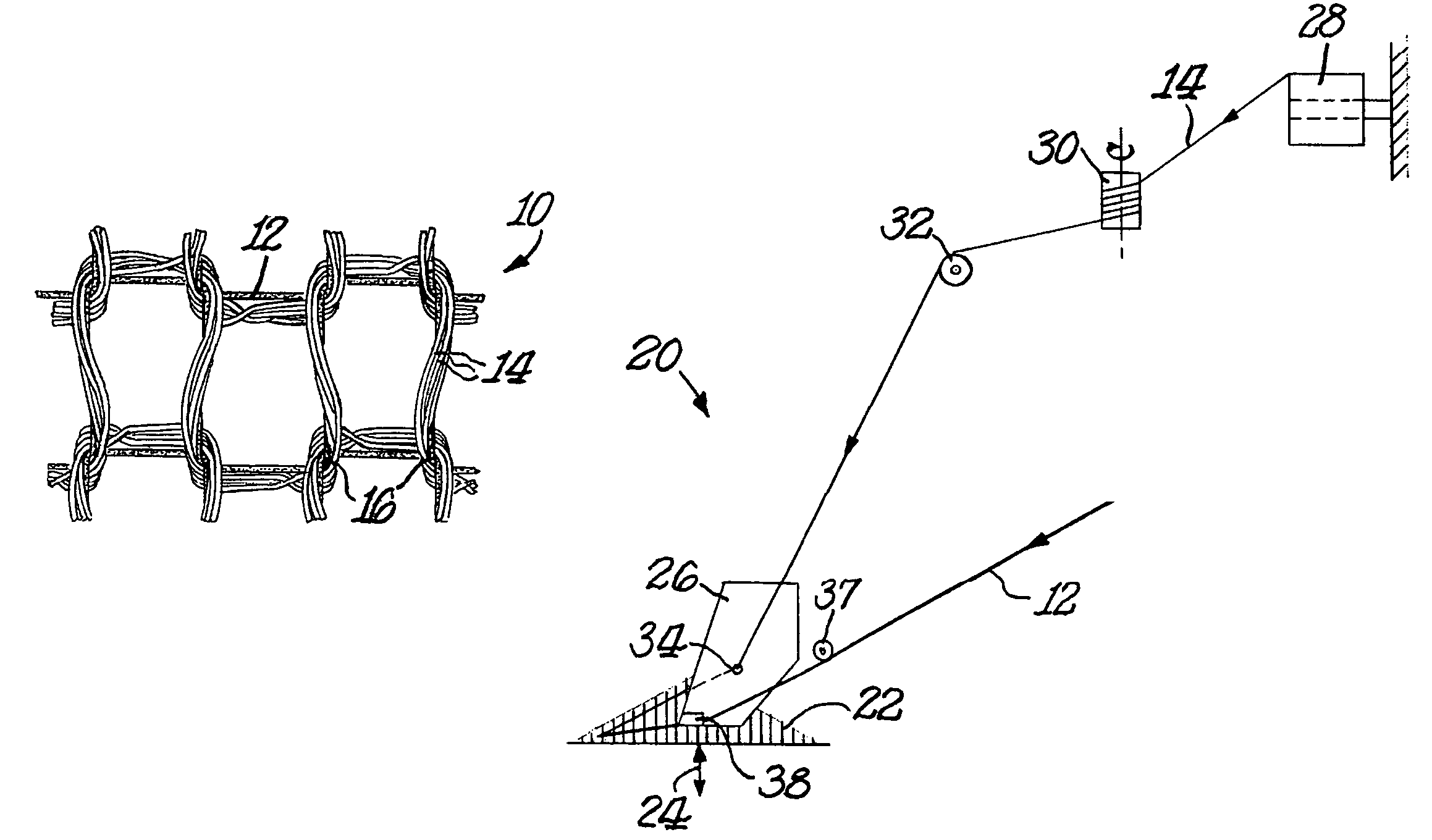 Method to make circular knit elastic fabric comprising spandex and hard yarns