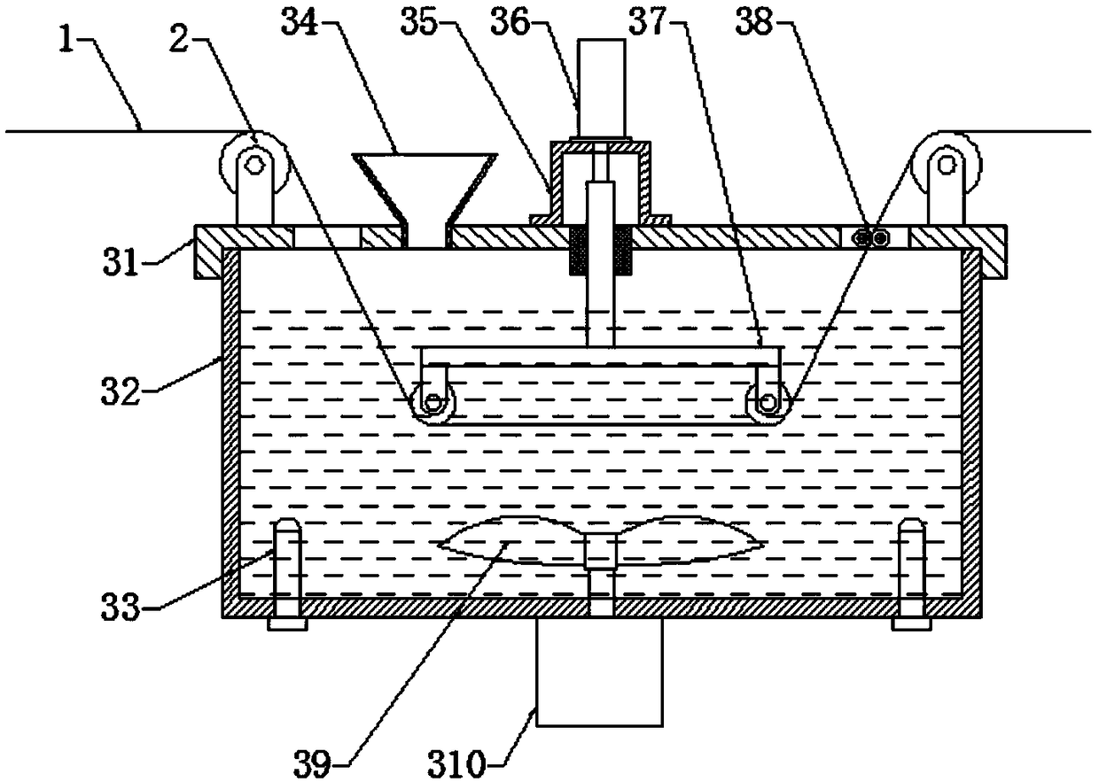 Polyester yarn dyeing device and method