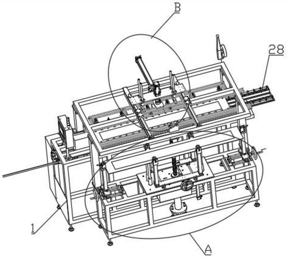 Stamping device for machining storage battery shell and stamping method thereof