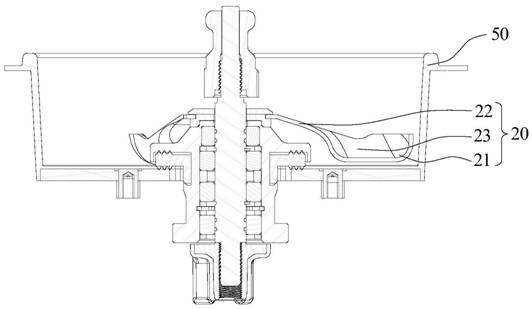 Flow choking mechanism and food processor thereof