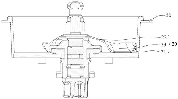 Flow choking mechanism and food processor thereof