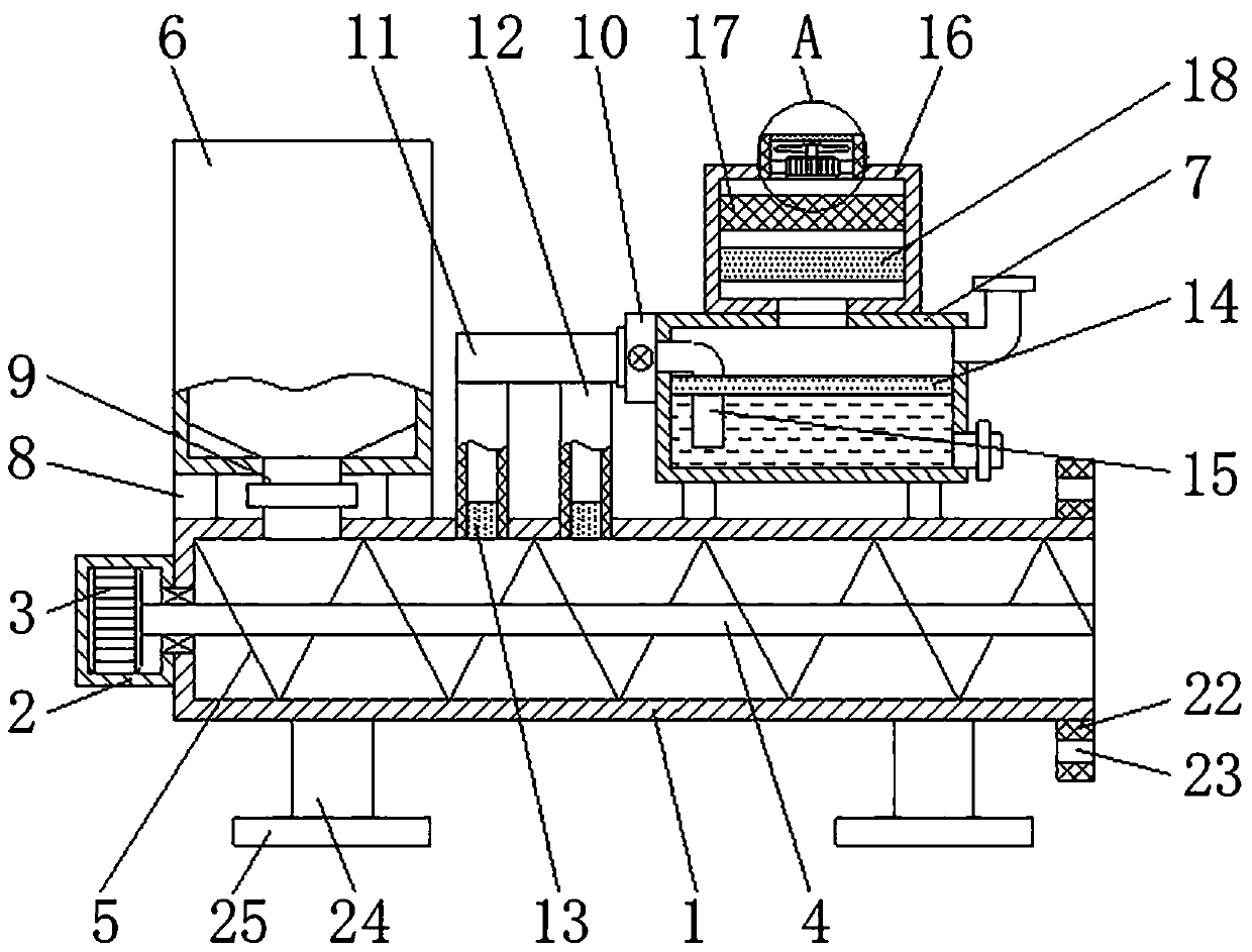 Feeding mechanism for combined flame-type coke oven