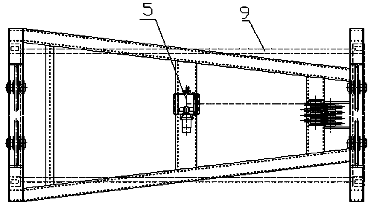 An automatic dumping container spreader