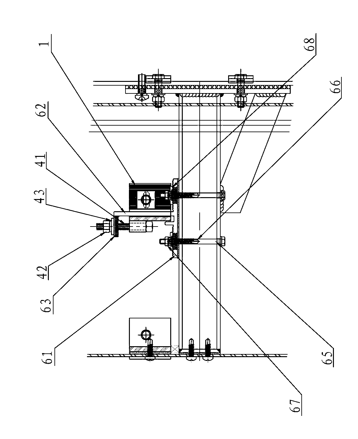 Decoration line system for back-bolt curtain wall