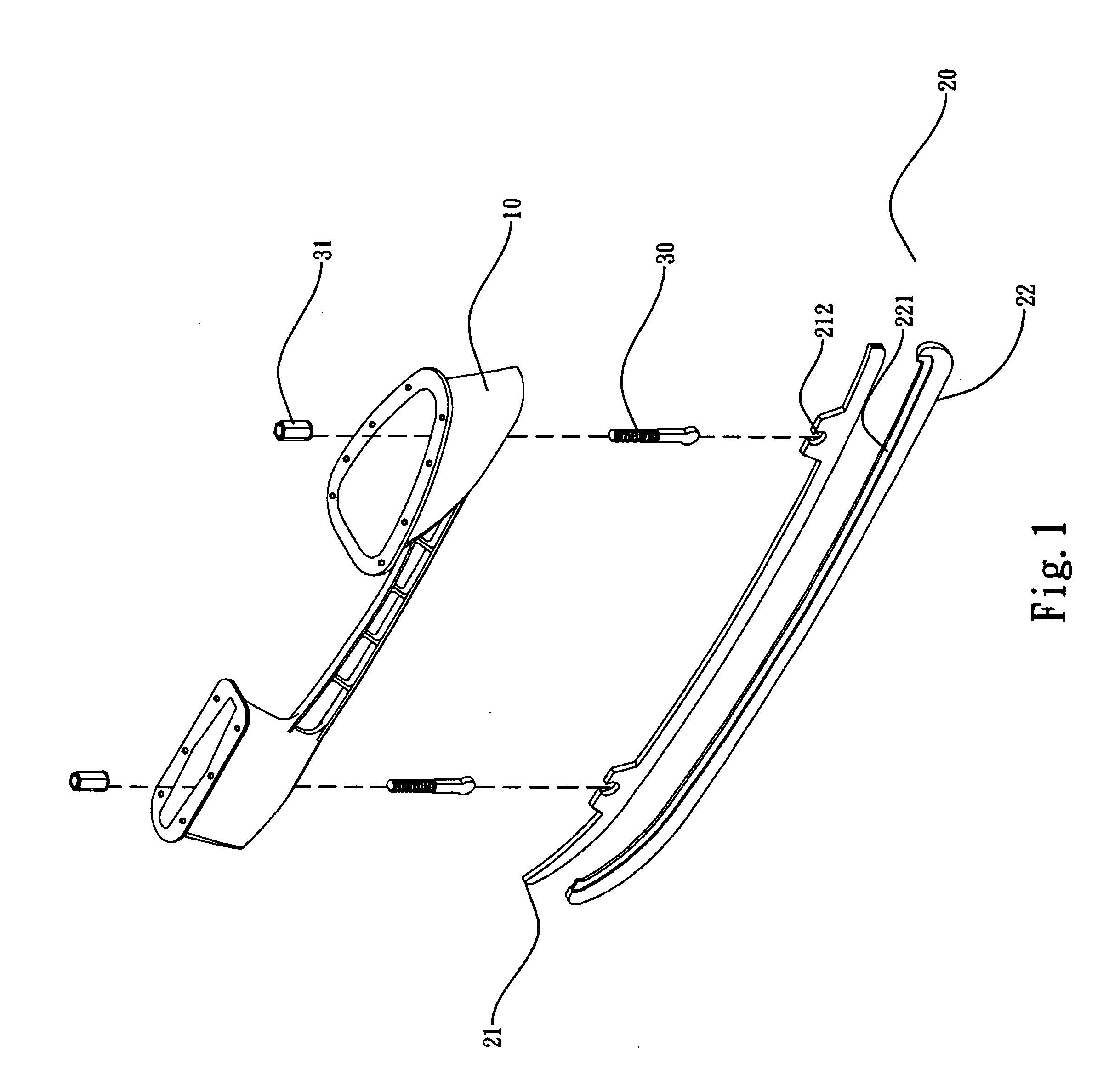 Ice skate blade and assembly