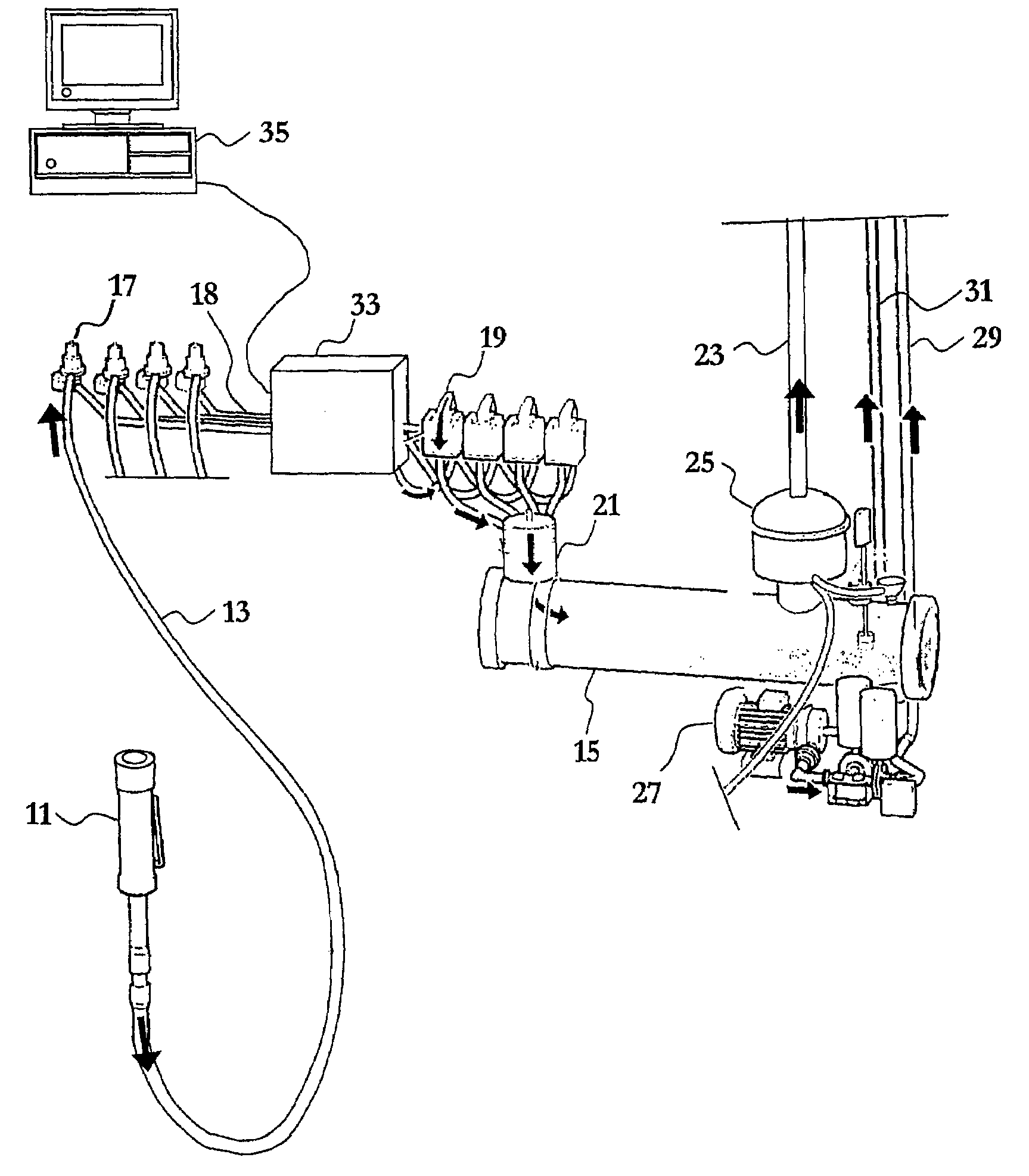 Method and apparatus for counting somatic cells or fat droplets in milk