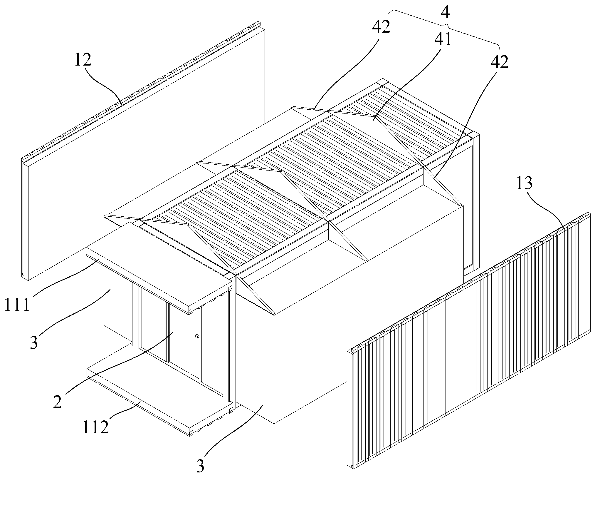 Method for building container house