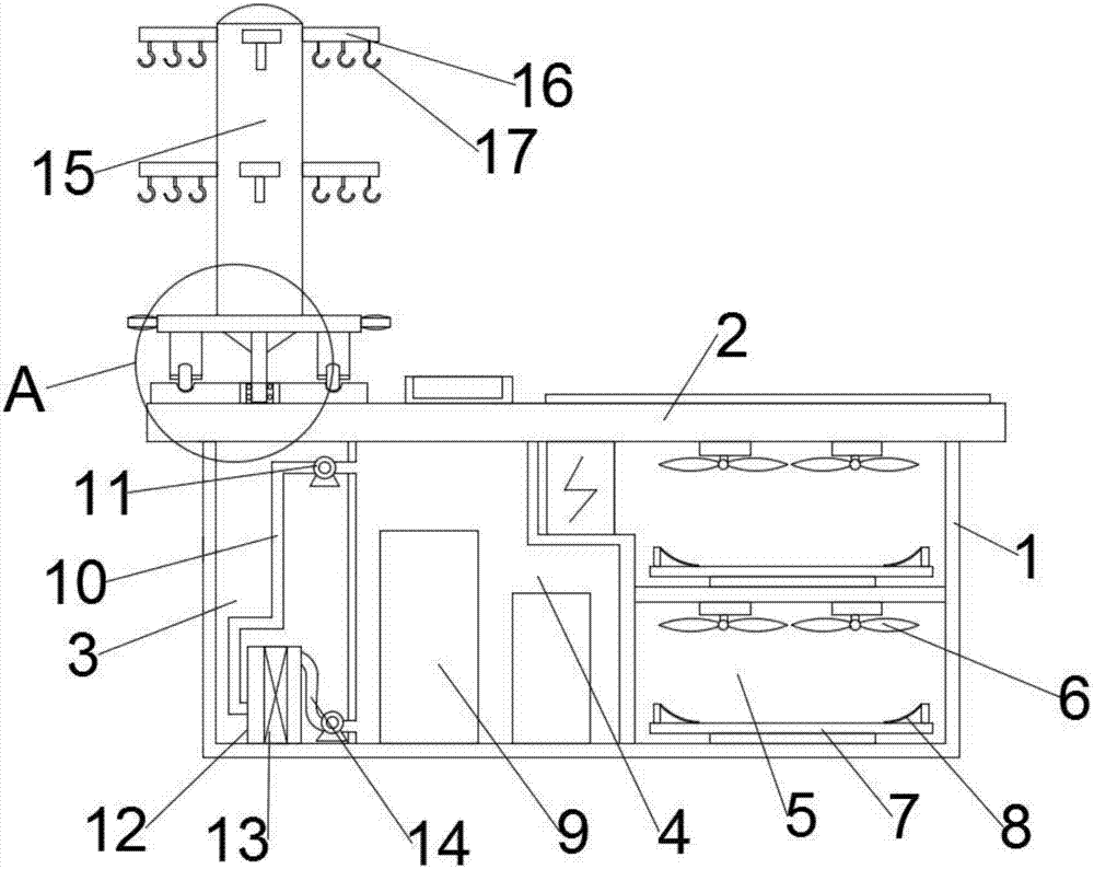 Table specially used for writing brush calligraphy copying