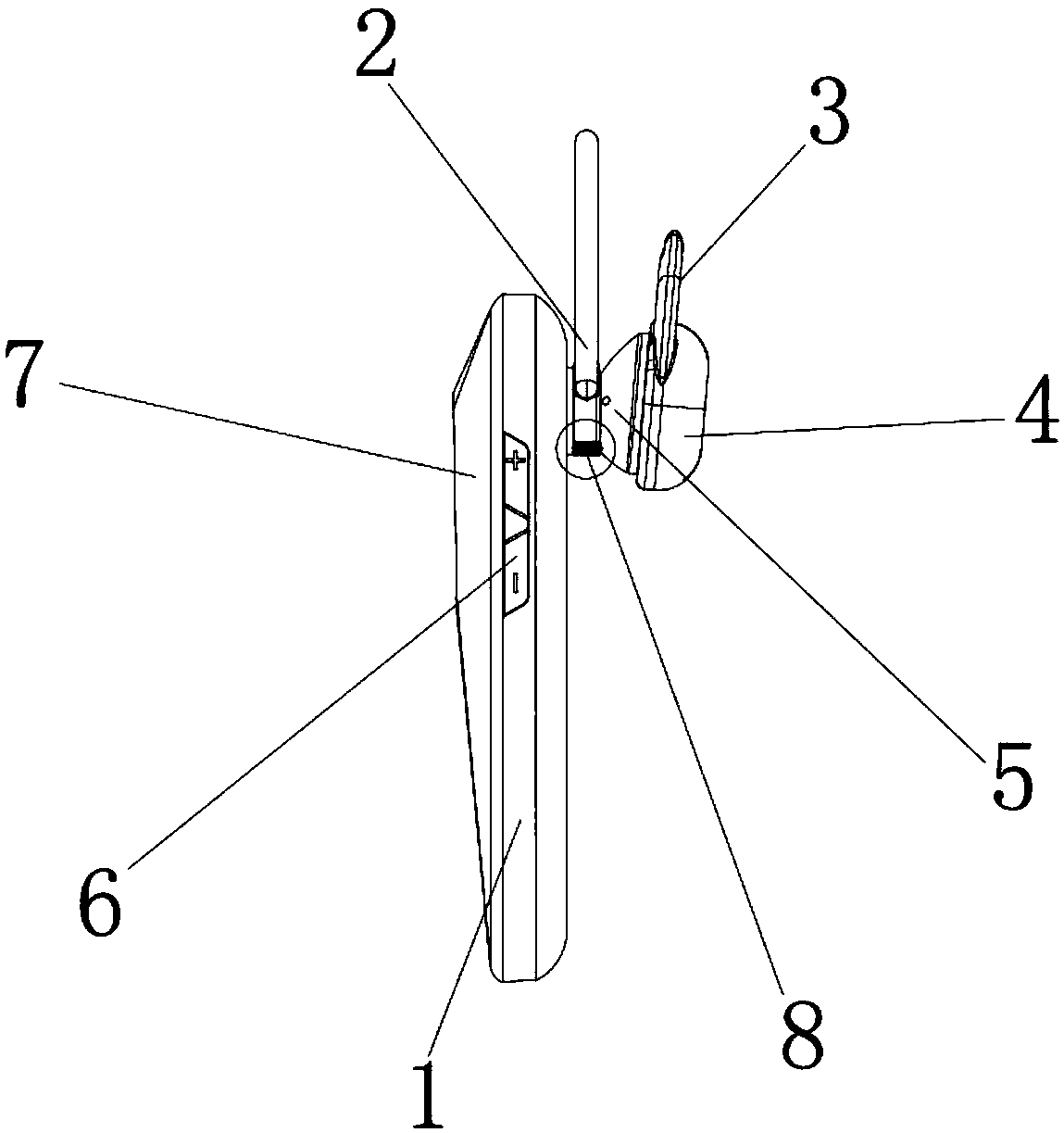 Head-mounted loud-speaking device for aided teaching