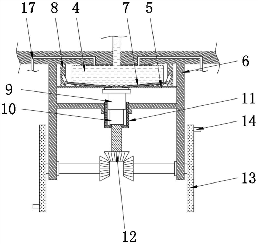 An automatic cleaning device for electric vehicle charging piles using rainwater