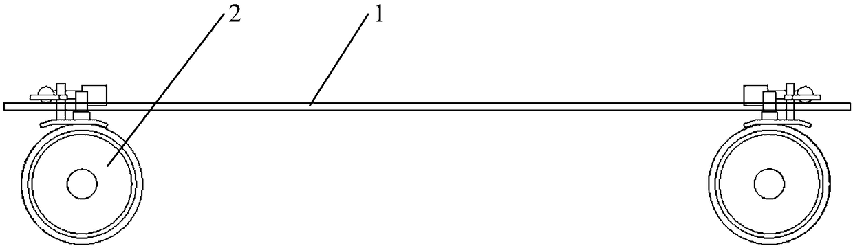 Walking chassis and high-altitude operation vehicle with same