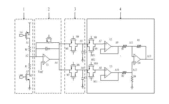 Infrared array focal plane read-out circuit