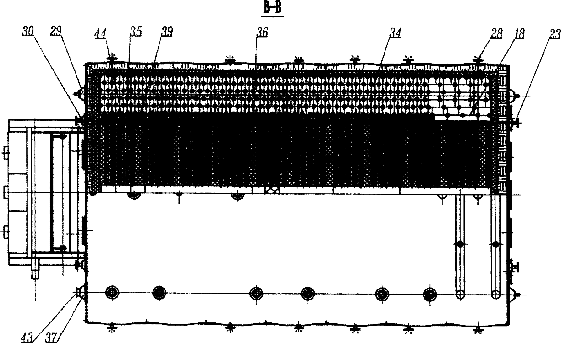 Energy-saving low-discharge heating boiler