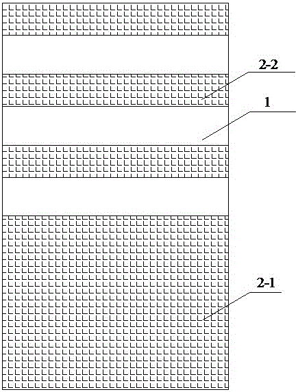 Device and method for reinforcing concrete shear wall by FRP (fiber reinforced plastics)