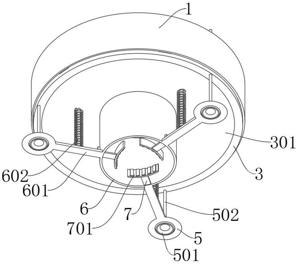 Cutting scrap iron multi-angle collecting device for machining