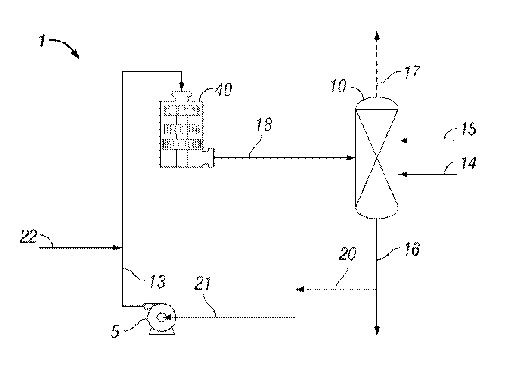 Process for hydrodesulfurization, hydrodenitrogenation, hydrofinishing, or amine production