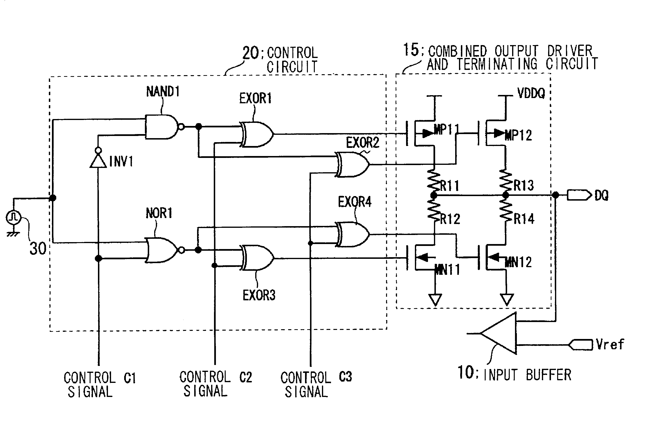 Input/output circuit, reference-voltage generating circuit, and semiconductor integrated circuit