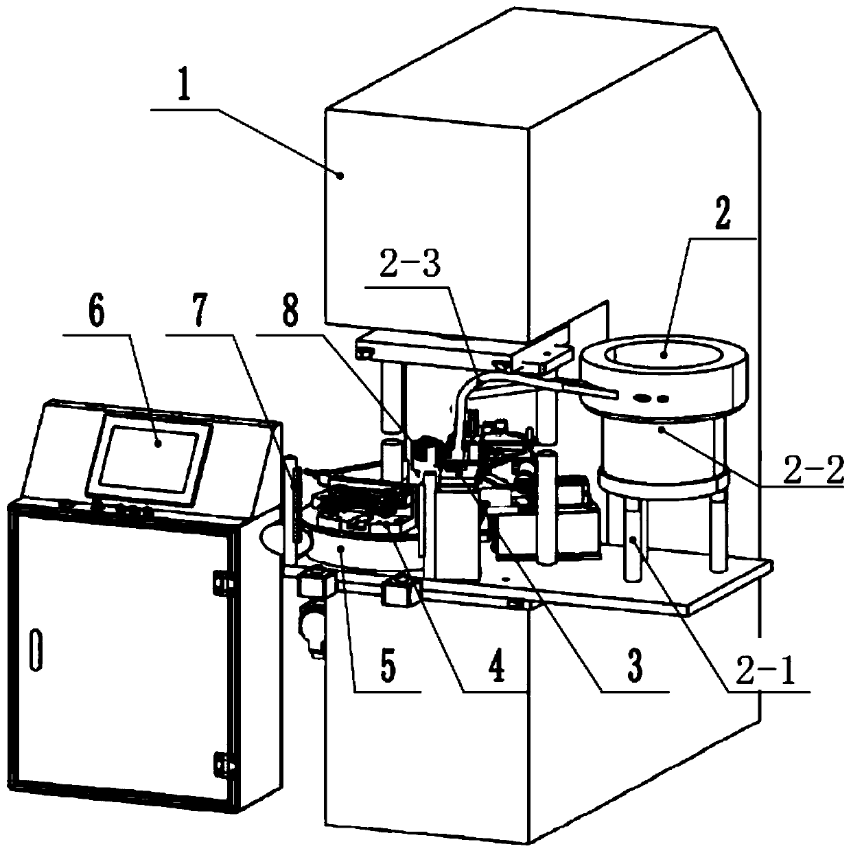 Automatic pressing device of split pins