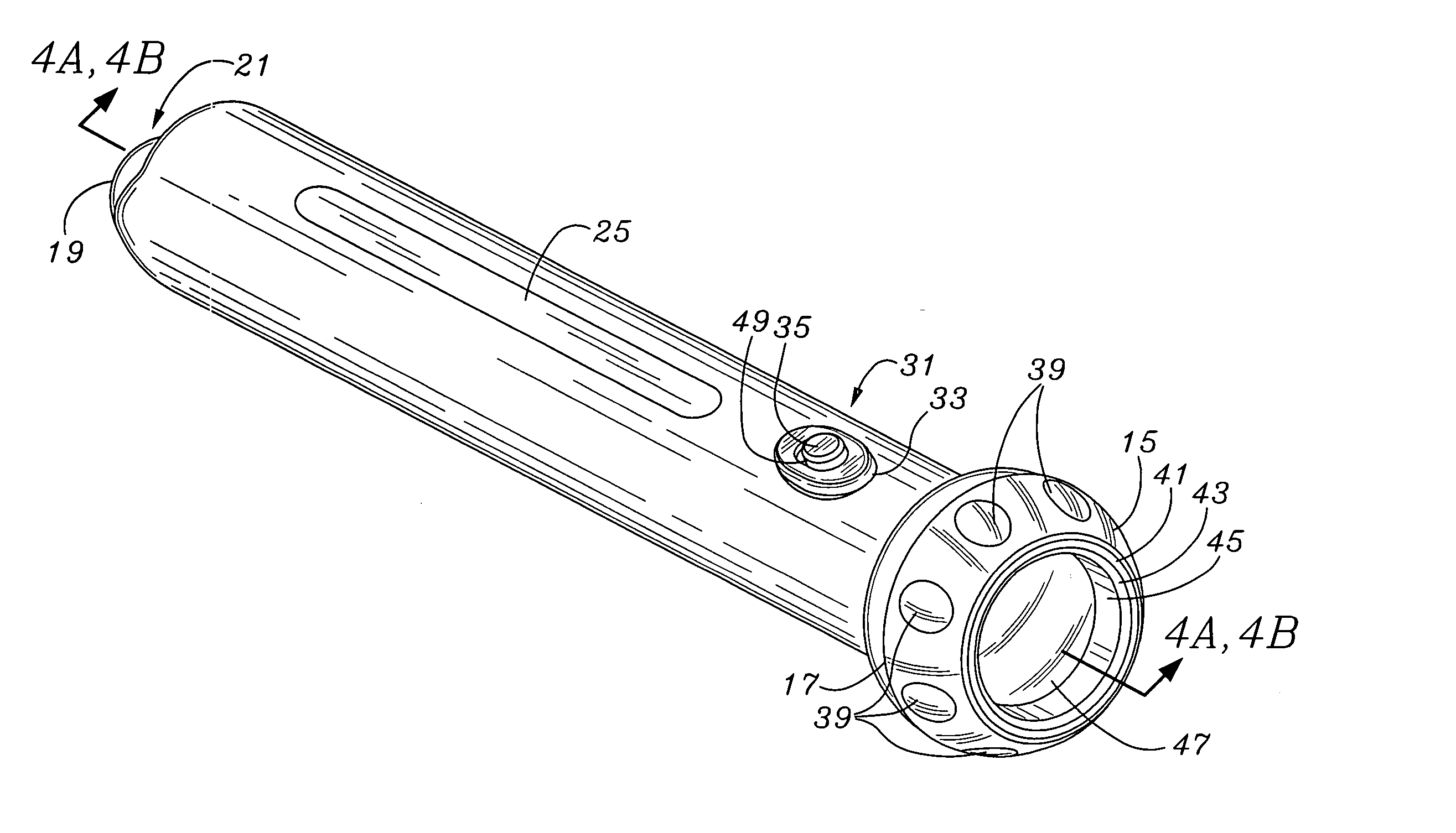 Faraday flashlight