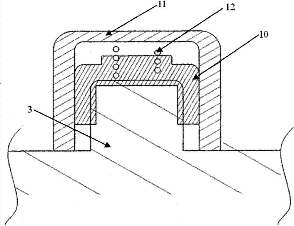 Electrode protection device of battery