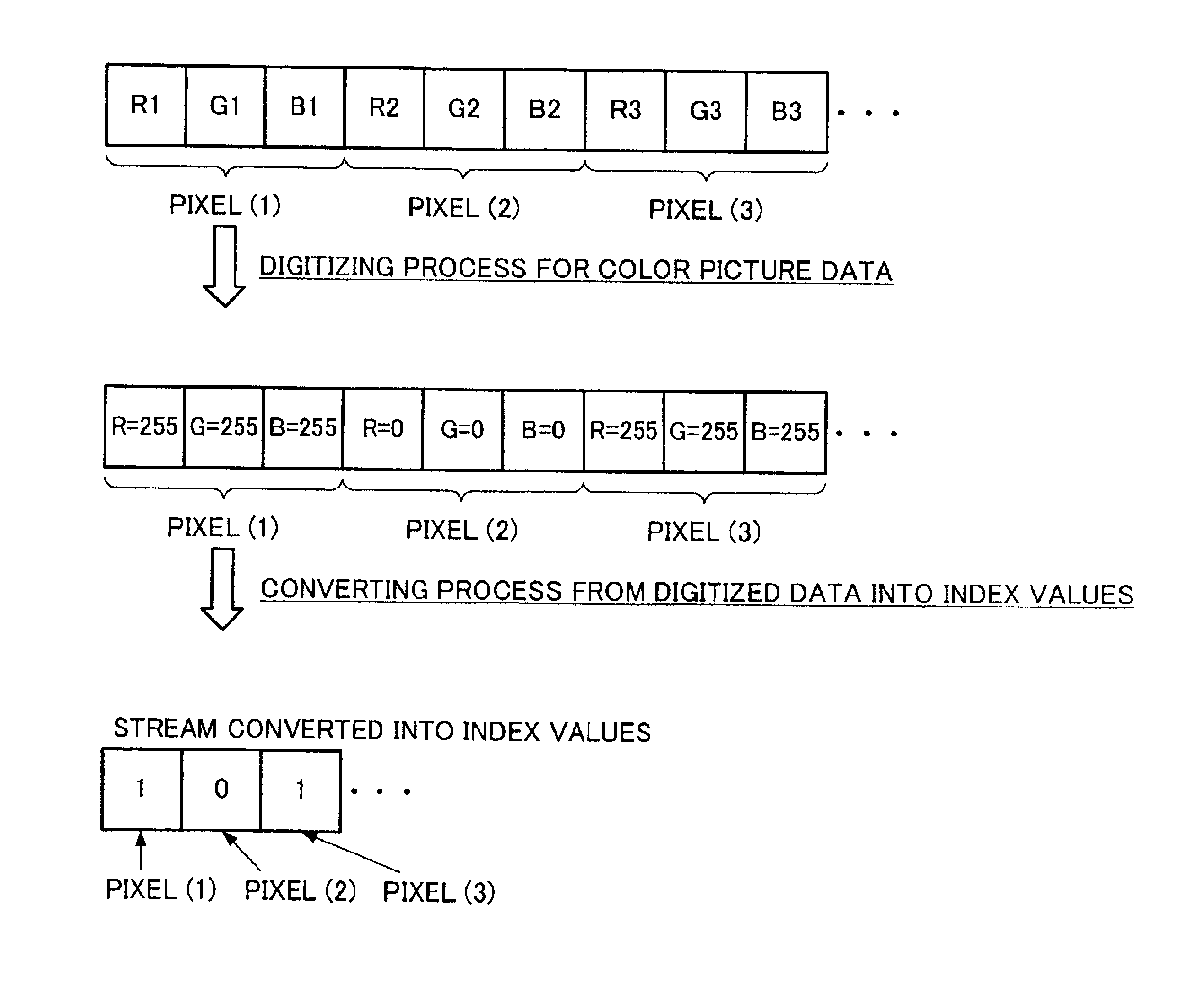 Dual mode digital picture signal processing