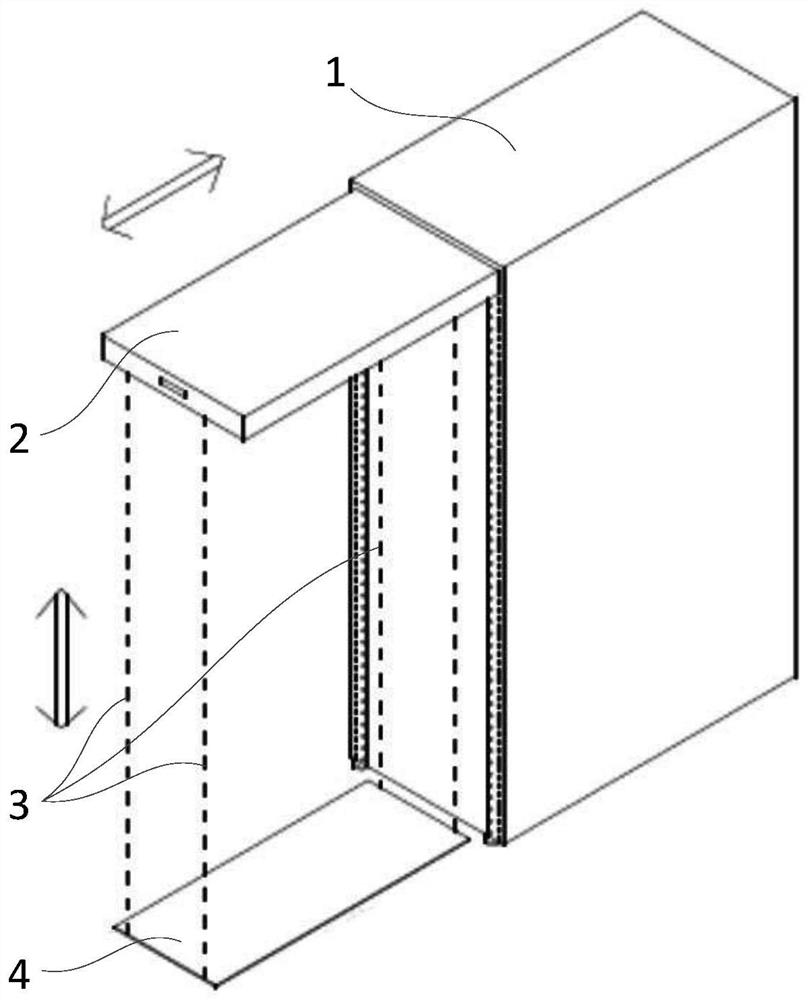 Server auxiliary lifting type cabinet