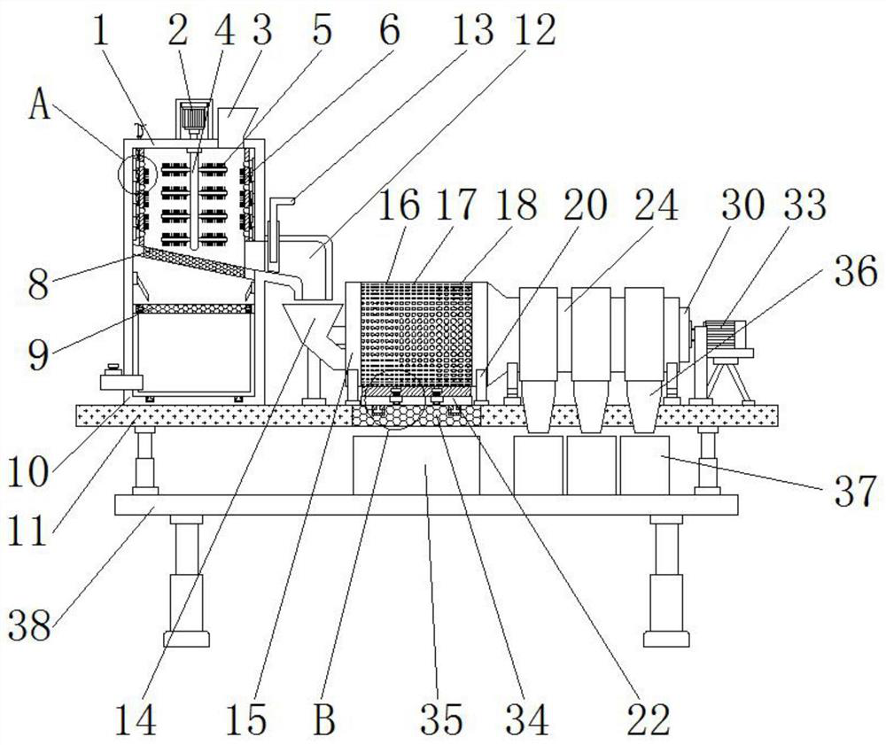 A cleaning device for snail processing that facilitates removal of snail tails