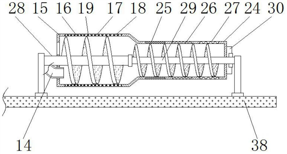 A cleaning device for snail processing that facilitates removal of snail tails