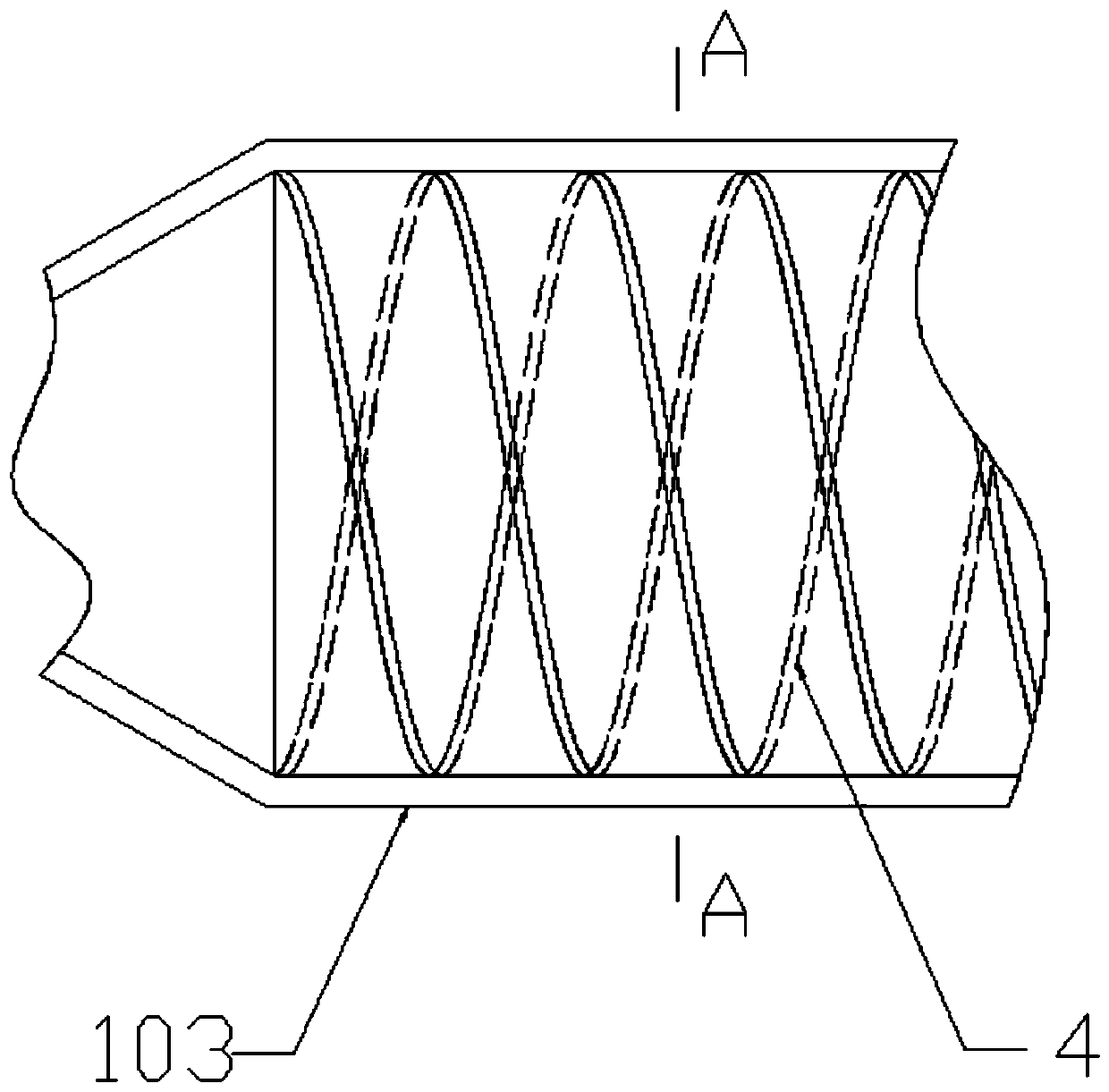 Venturi tube used in plate type absorption tower