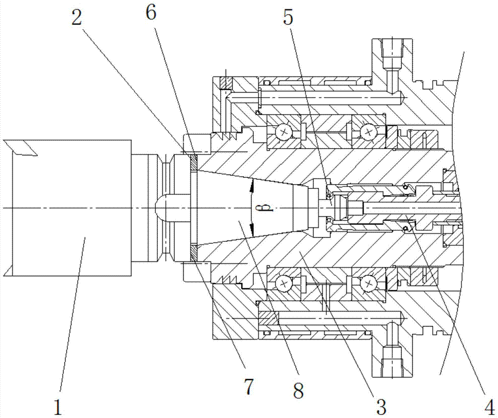 A kind of high-speed cutting mechanism and using method of bt tool holder